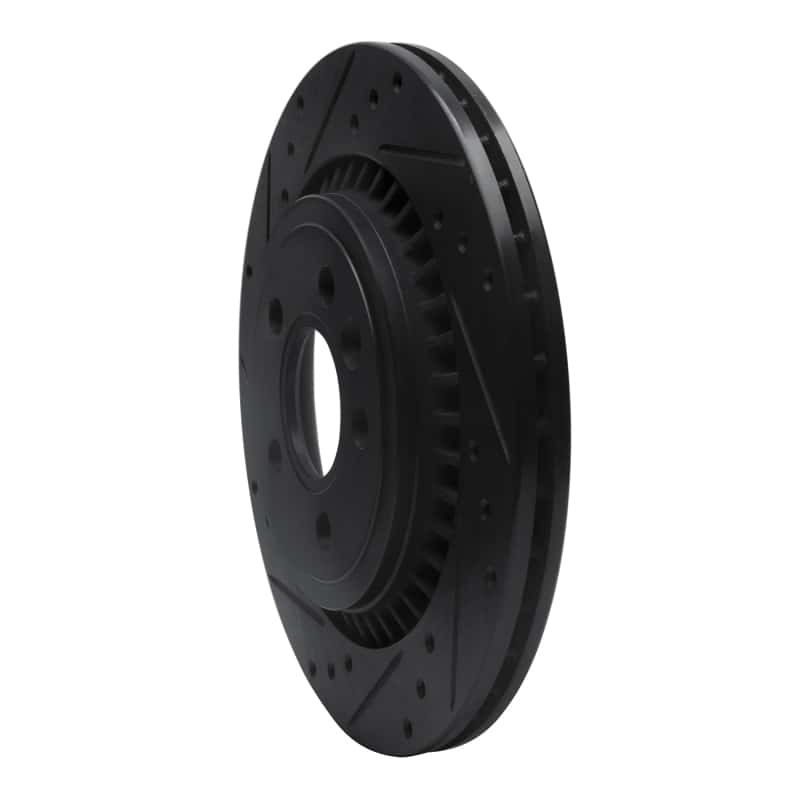 R1 Concepts — R1 07-18 Volvo XC70 Rear Left Drilled & Slotted Black Brake Rotor
R1 Brake Rotor Drill - view 2