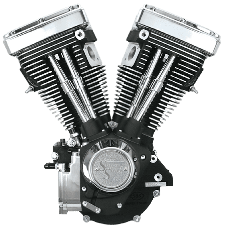 S&S Cycle — S&S Cycle 84-99 BT V80 Long Block Engine - Wrinkle Black - view 2