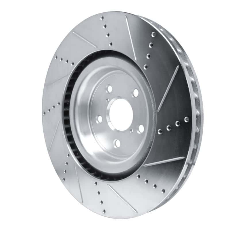 R1 Concepts — R1 15-22 Lexus RC F Left Front Drilled & Slotted Silver Brake Rotor
R1 Brake Rotor Drill - view 4