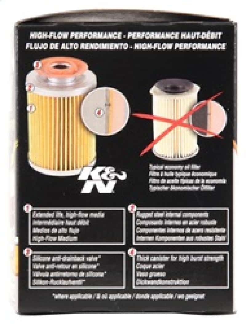K&N Engineering — K&N 03-09 Scion tC / 00-05 Celica GT/GT-S Performance Gold Oil Filter - view 8