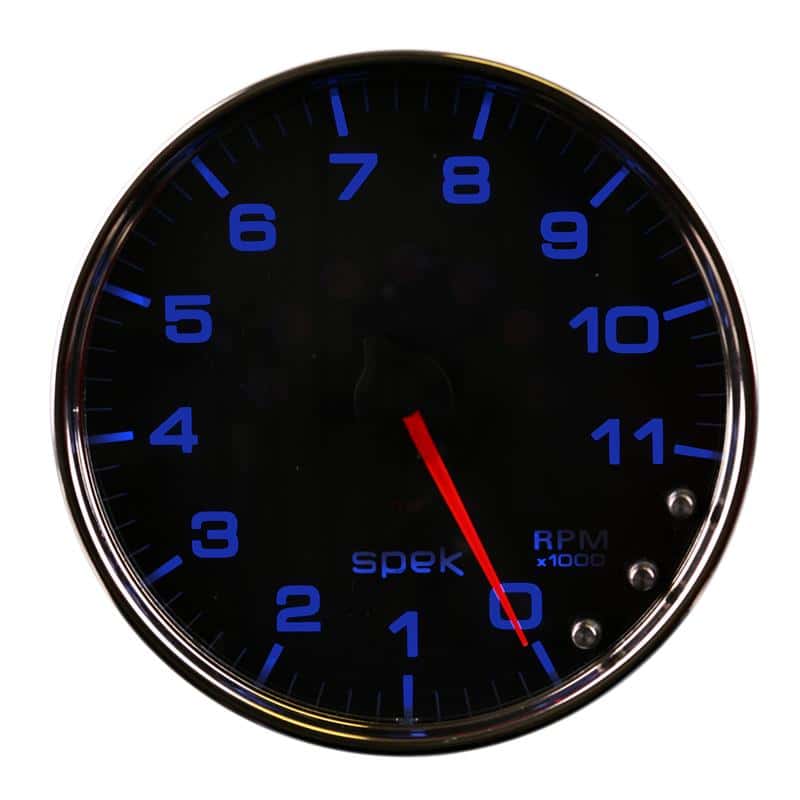 AutoMeter — Autometer Spek-Pro Gauge Tachometer 5in 11K Rpm W/Shift Light & Peak Mem Black/Chrome
GA 5" 11KRPM BCC SPK - view 3