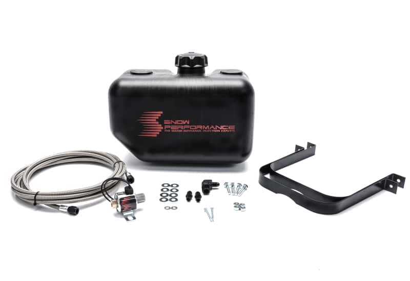 Snow Performance — Snow Performance Water Tank Upgrade 2.5gal Braided SS Line w/Bracket/Solenoid/Hose/Fittings
Tank Upgrade - view 1