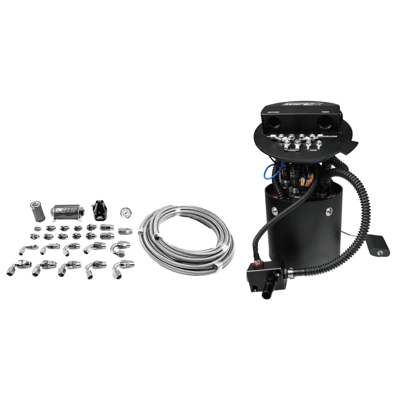 DeatschWerks — DeatschWerks X3 Series Fuel Pump Module w/ Triple DW400 Pumps/PTFE Plumbing Kit 11-24 Ford Mustang
Modules - view 1