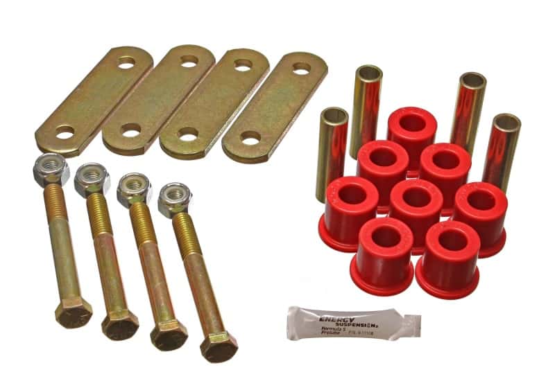 Energy Suspension — Energy Suspension Ford Heavy Duty Shackle Set - Red
LeafSpShclBsh - view 2