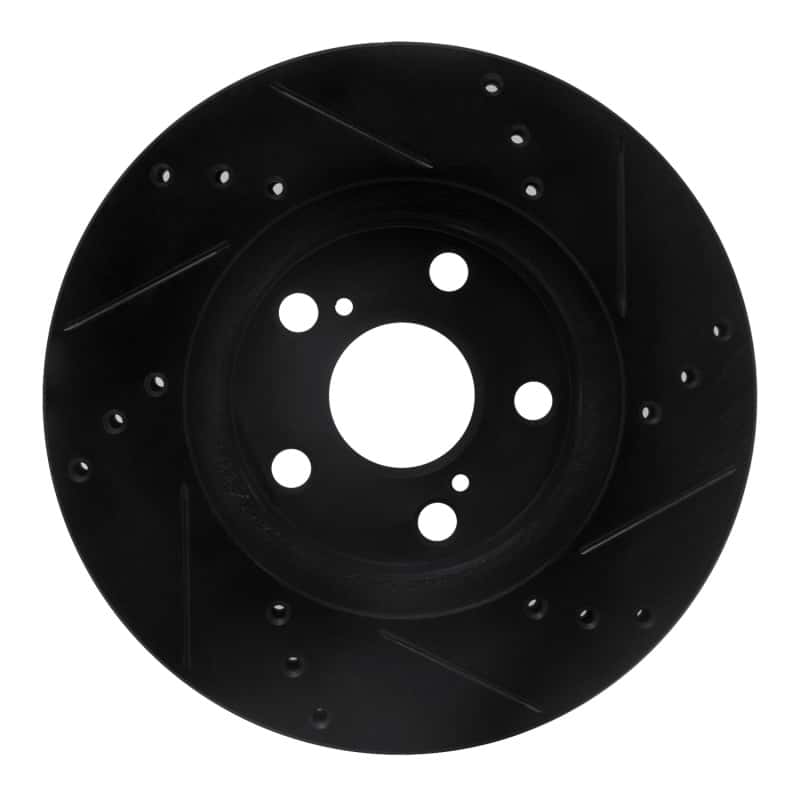 R1 Concepts — R1 10-17 Lexus CT200H Front Left Drilled & Slotted Black Brake Rotor
R1 Brake Rotor Drill - view 5