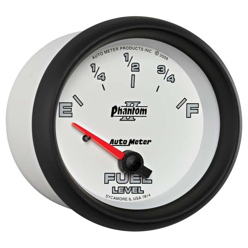 AutoMeter — AutoMeter Gauge Fuel Level 2-5/8in. 0 Ohm(e) to 90 Ohm(f) Elec Phantom II
2-5/8" FUEL LEVEL, 0 - view 11