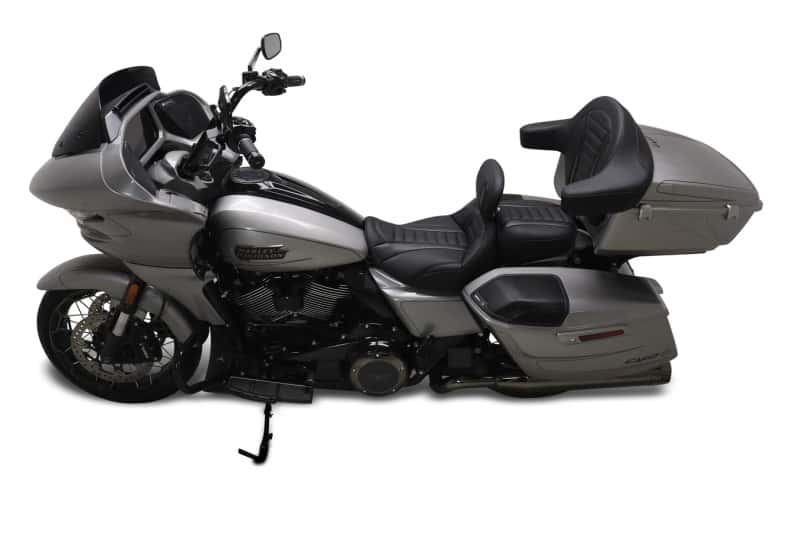 Mustang Motorcycle — Mustang 23-24 HD CVO Rd Glide(ST), 2024 Rd Glide and Str Glide Touring Solo Seat - Black/Gray Stitch - view 2