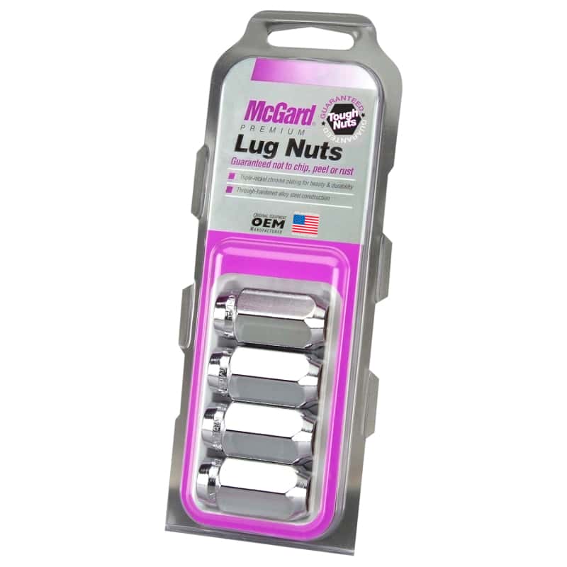 McGard — McGard Hex Lug Nut (Cone Seat) M14X1.5 / 22mm Hex / 1.635in. Length (4-Pack) - Chrome - view 6