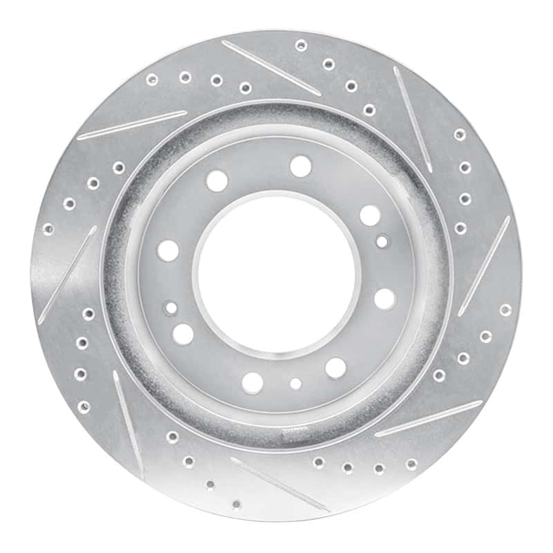 R1 Concepts — R1 2011-2025 Chevy Silverado 2500 HD/2500 HD Classic Front Left Drilled & Slotted Silver Brake Rotor
R1 Brake Rotor Drill - view 4