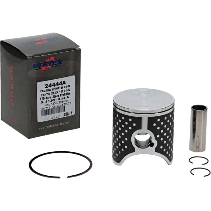 Vertex Pistons — Vertex Piston 21-23 Fantic Motor XE 125 125cc Cast Race Evolution Piston Kit - view 2