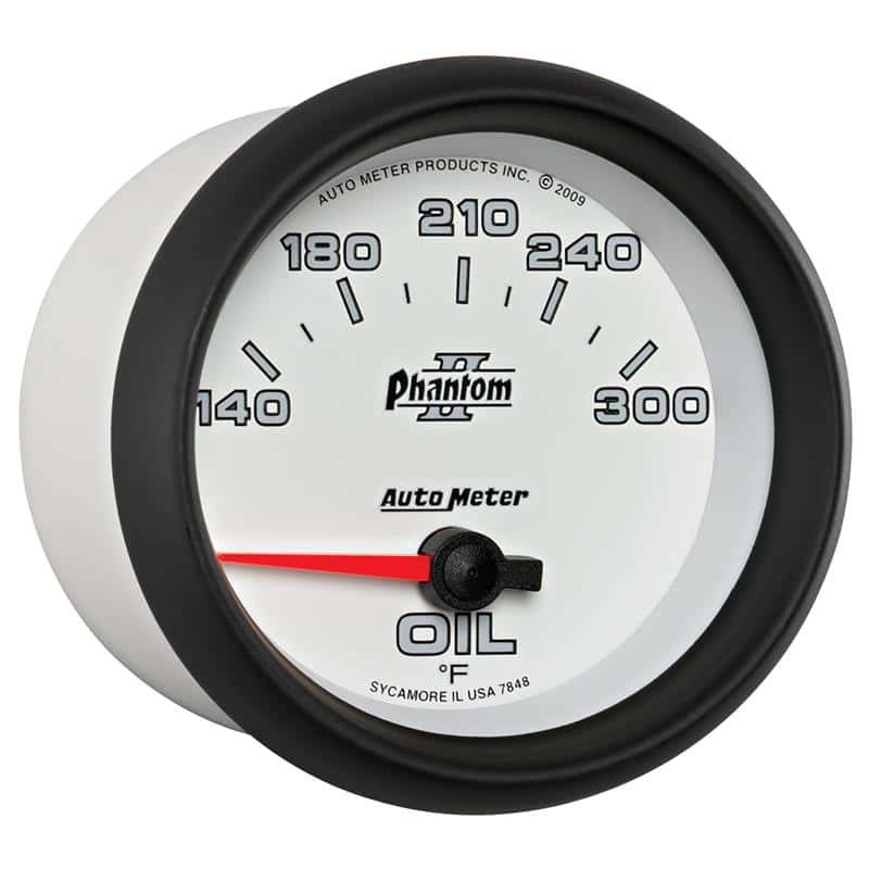 AutoMeter — Autometer Phantom II 2 5/8in 140-300 Degree F Short Sweep Electronic Oil Temperature Gauge
2-5/8" OIL TEMP, 140 - view 6