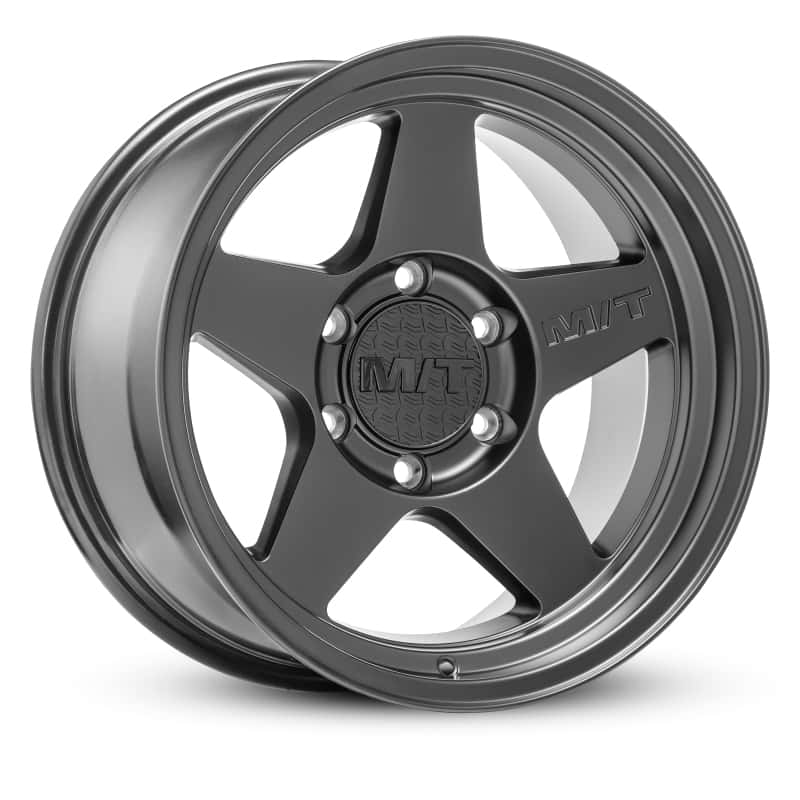 Mickey Thompson — Mickey Thompson Open 5 Black Wheel - 18X9 6X5.5 BP 5in BS 0 Offset 108.1mm Bore - 274542
Wheel -Aluminum
Wheel - view 2