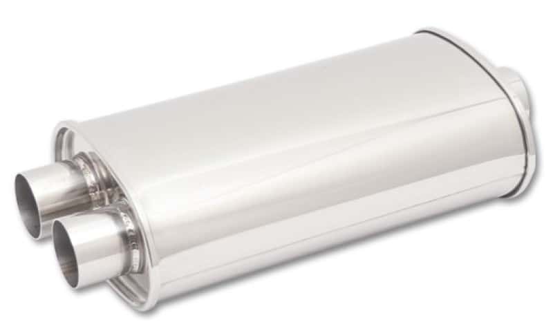 Vibrant — Vibrant StreetPower Oval Muffler 5in x 9in x 15in - 3in inlet/Dual Outlet (Center In - Dual Out)
3"IDMufflerDual3"OD
Muffler - view 3