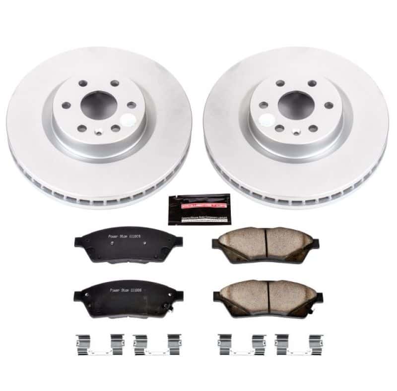 PowerStop — Power Stop 10-16 Cadillac SRX Front Z17 Evolution Geomet Coated Brake Kit - view 1