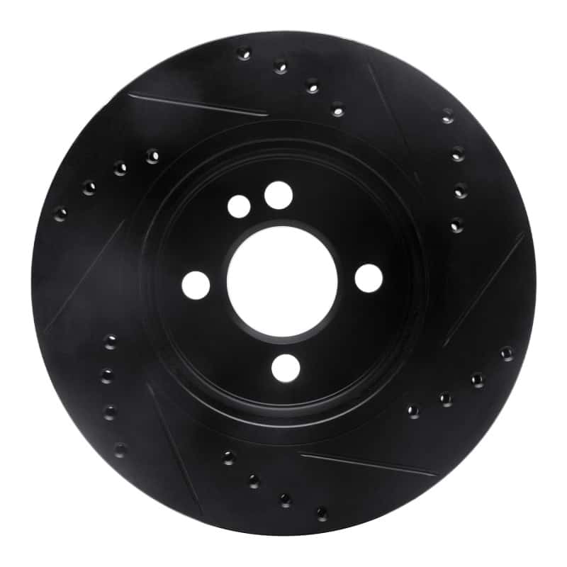 R1 Concepts — R1 02-08 Mini Cooper (Excl Clubman) Front Left Drilled & Slotted Black Brake Rotor
R1 Brake Rotor Drill - view 5