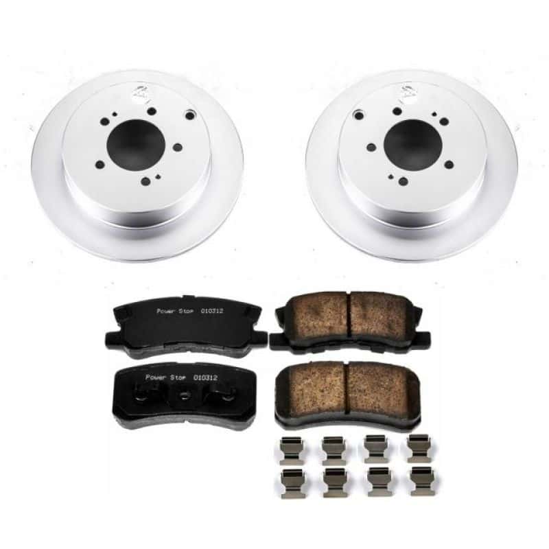 PowerStop — Power Stop 09-15 Mitsubishi Lancer Rear Z17 Evolution Geomet Coated Brake Kit - view 1