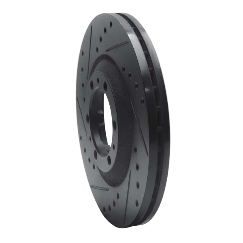 R1 Concepts — R1 92-02 Acura SLX Front Left Drilled & Slotted Black Brake Rotor
R1 Brake Rotor Drill - view 2