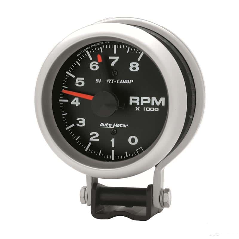 AutoMeter — Autometer Standard 3-3/4in 8,000 RPM Pedestal Mount Tachometer
3-3/4" TACH, 8,000 R - view 2