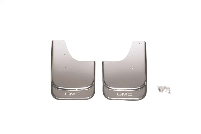 Putco — Putco Universal MudFlaps w/ GMC Logo Etching - Set of 2 - (14.60in x 11.5in) - view 1