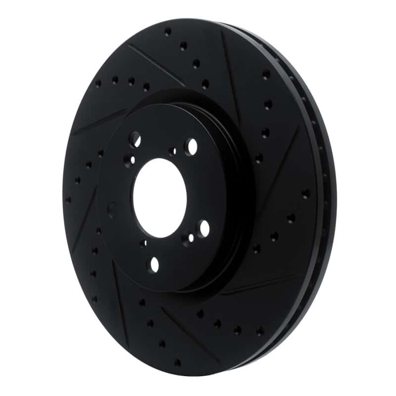 R1 Concepts — R1 06-14 Honda Ridgeline Front Right Drilled & Slotted Black Brake Rotor
R1 Brake Rotor Drill - view 2