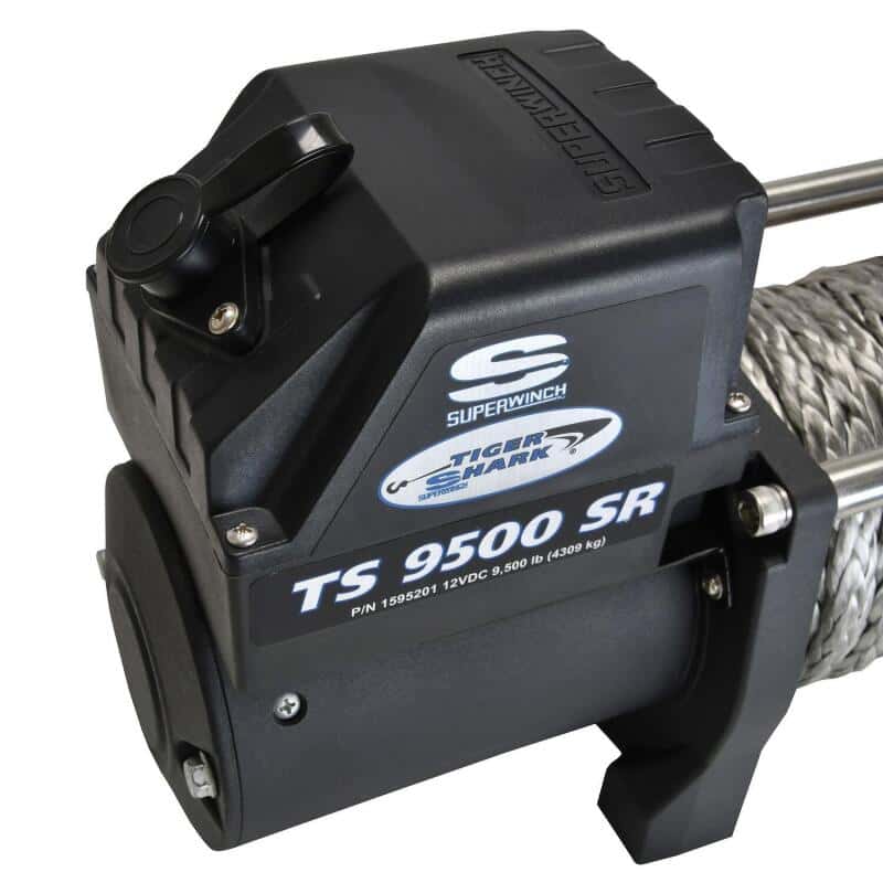 Superwinch — Superwinch 9500 LBS 12V DC 3/8in x 80ft Synthetic Rope Tiger Shark 9500 Winch
Winch - view 20