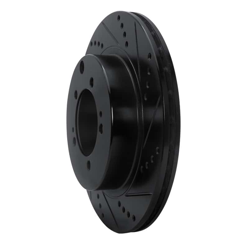 R1 Concepts — R1 03-06 Mitsubishi Lancer Rear Right Drilled & Slotted Black Brake Rotor
R1 Brake Rotor Drill - view 2