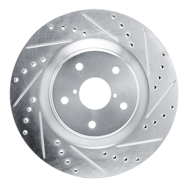 R1 Concepts — R1 2020-2025 Subaru Impreza Front Right Drilled & Slotted Silver Brake Rotor
R1 Brake Rotor Drill - view 1