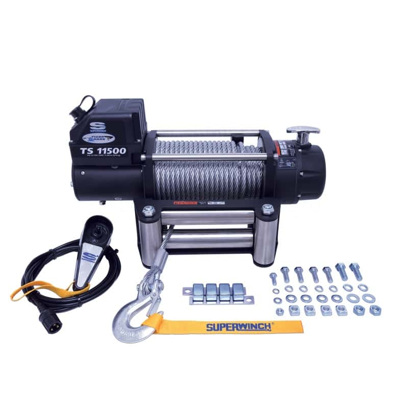 Superwinch — Superwinch 11500 LBS 12V DC 3/8in x 84ft Steel Rope Tiger Shark 11500 Winch
Winch - view 5