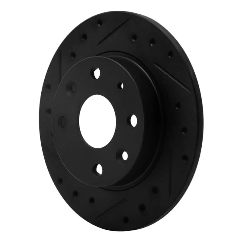 R1 Concepts — R1 90-93 Mazda Miata Rear Left Drilled & Slotted Black Brake Rotor
R1 Brake Rotor Drill - view 2