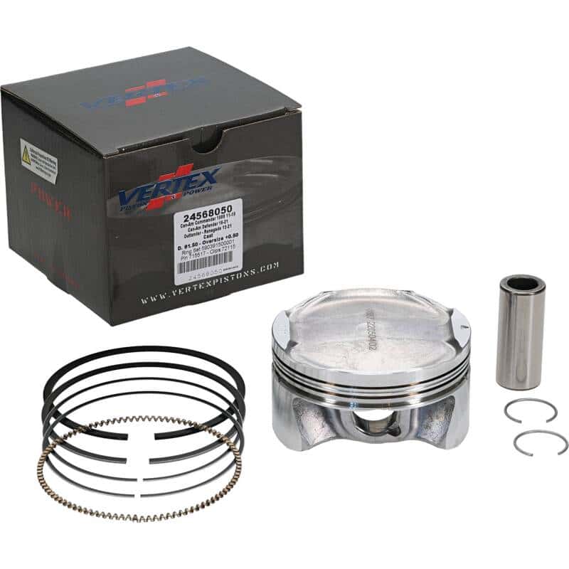 Vertex Pistons — Vertex Piston 11-19 Can-Am Commander 1000 1000cc +0.50mm Oversized Cast Replica Piston Kit - view 2