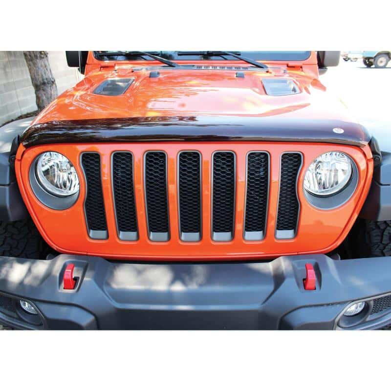 Westin — Westin 2018 Jeep Wrangler JL Platinum Bug Shield - Smoke
Hood Protector - view 4