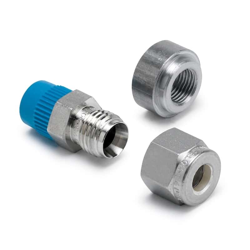 AutoMeter — Autometer Thermocouple Compress Fitting 1/4in / 1/8in NPTF Male w/Weld Boss
FIT COMP 1/4x1/8 NPT - view 1