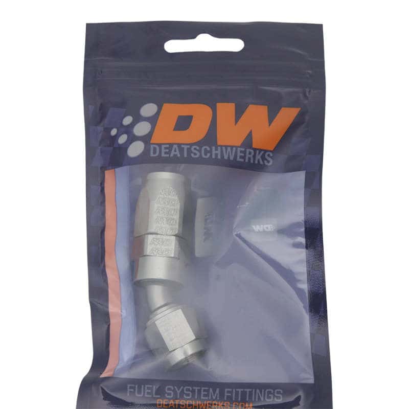 DeatschWerks — DeatschWerks 6AN Female Swivel 30-Degree Hose End CPE - Anodized Titanium - view 1