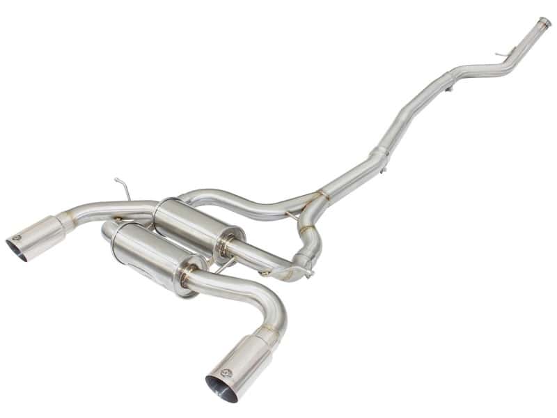 aFe — aFe MACHForce XP SS-304 Polish Tip 2.5in Dia Cat Back Exhaust 12-14 BMW 335i (F30) 3.0L (t)
Cat-Back Exhaust - view 1