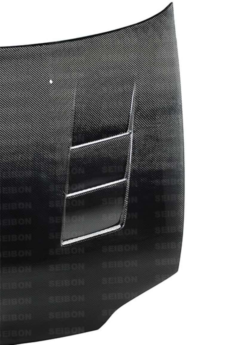 Seibon — Seibon 92-95 Honda Civic 2DR/3DR TS-Style Carbon Fiber Hood - view 3