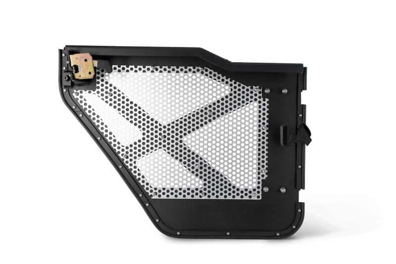DV8 Offroad — DV8 18-22 Jeep 4 Door JL/JT Aluminum Half Doors with Perforated Mesh Rear
Doors - view 5