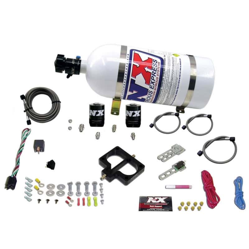 Nitrous Express — Nitrous Express Dodge TBI (Magnum) Nitrous Plate Kit (Magnum Engine) w/10lb Bottle
Injection System Kit
N2OSys - view 1