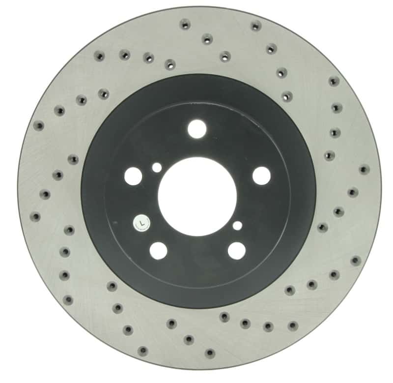 Stoptech — StopTech 02-10 WRX Drilled Left Front Rotor
Cross Drilled Rotor
Disc Brake Rotor - view 3