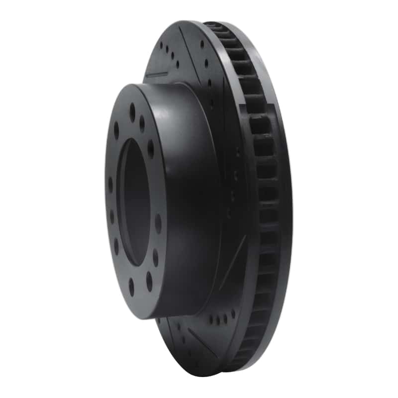 R1 Concepts — R1 06-11 Cadillac DTS Front Right Drilled & Slotted Black Brake Rotor
R1 Brake Rotor Drill - view 2