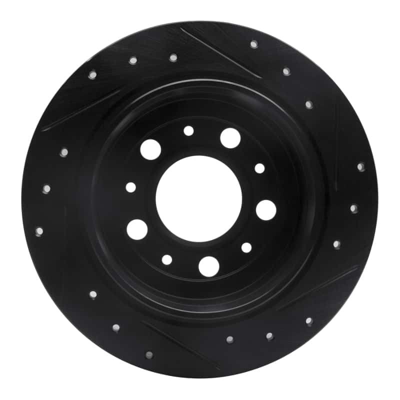 R1 Concepts — R1 95-97 Volvo 960 Rear Left Drilled & Slotted Black Brake Rotor
R1 Brake Rotor Drill - view 5