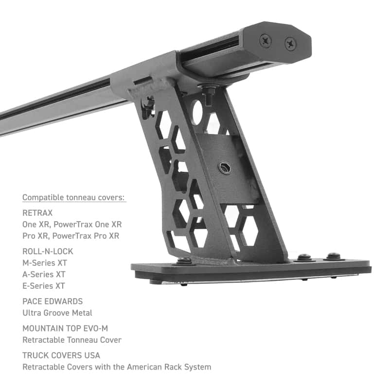 Go Rhino — Go Rhino 15-22 Ford F-150 / 07-21 Toy. Tundra XRS Cross Bars Kit - Tex Blk (Attch Tonneau Cvr T-Trk)
XRS Bed Cross Rails - view 9