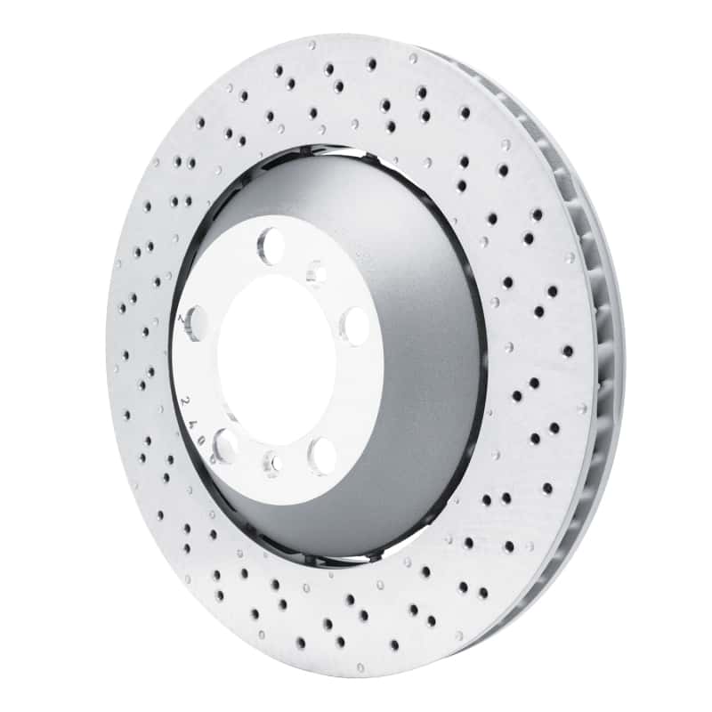 DFC — DFC 13-19 Porsche 911 Right Front Drilled Hi-Carbon Alloy Geomet Coated Rotor
DFC Brake Rotor - view 2