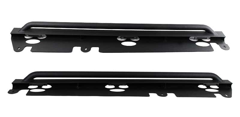 Fishbone Offroad — Fishbone Offroad 07-18 Jeep Wrangler JK 4 Door Rubicon Steel Rock Slider - Black Textured Powdercoat - view 2