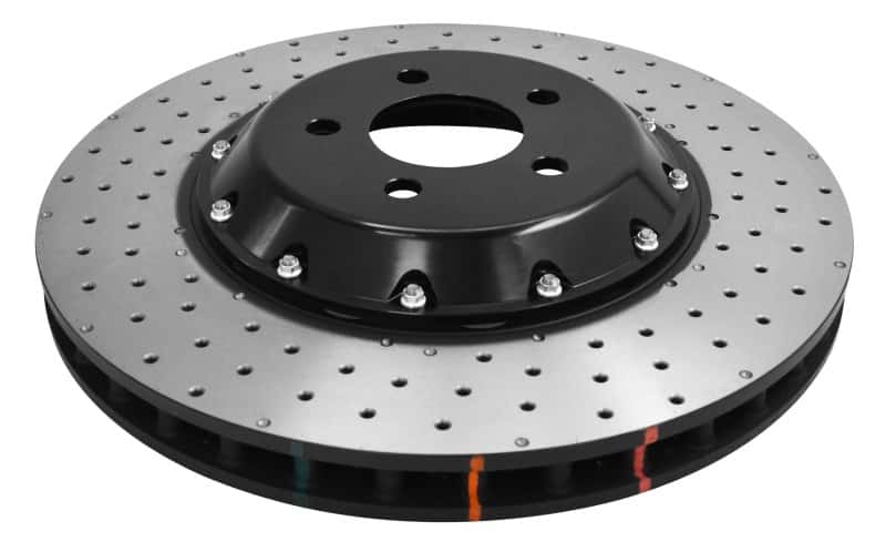 DBA — DBA 15-20 Ford Mustang GT Perf Package (380mm Front Rotor) Front 5000 Series Drilled Rotor w/Blk Hat
Brake Rotor
Brake Disc - view 3