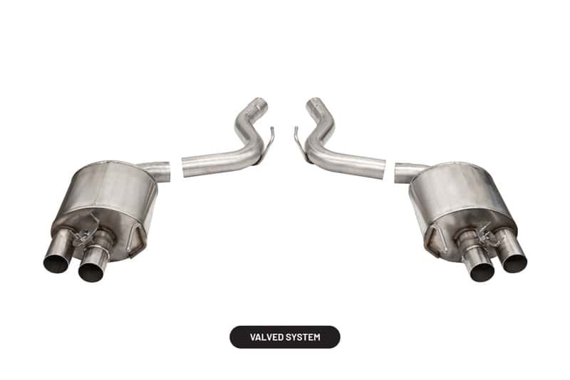 CORSA Performance — Corsa 2015-2020 Ford Mustang GT350/R 5.2L V8 Dual Rear Axle-Back- Stainless Dual Rear Exit
Exhaust - view 1