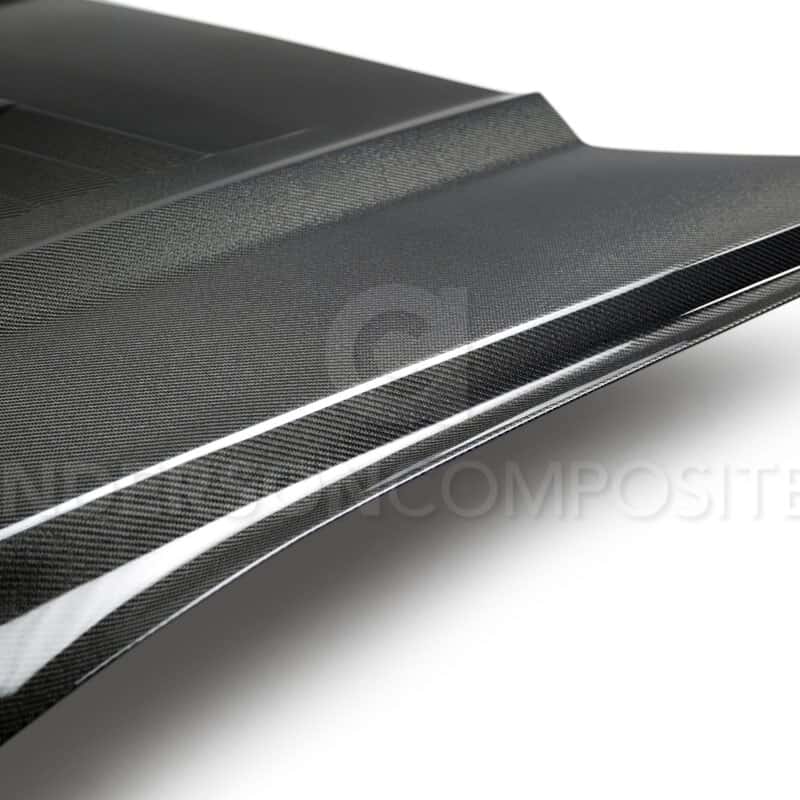 Anderson Composites — Anderson Composites 15-17 Ford Mustang (Excl. GT350/GT350R) Double Sided Type-GT5 Carbon Fiber Hood - view 6
