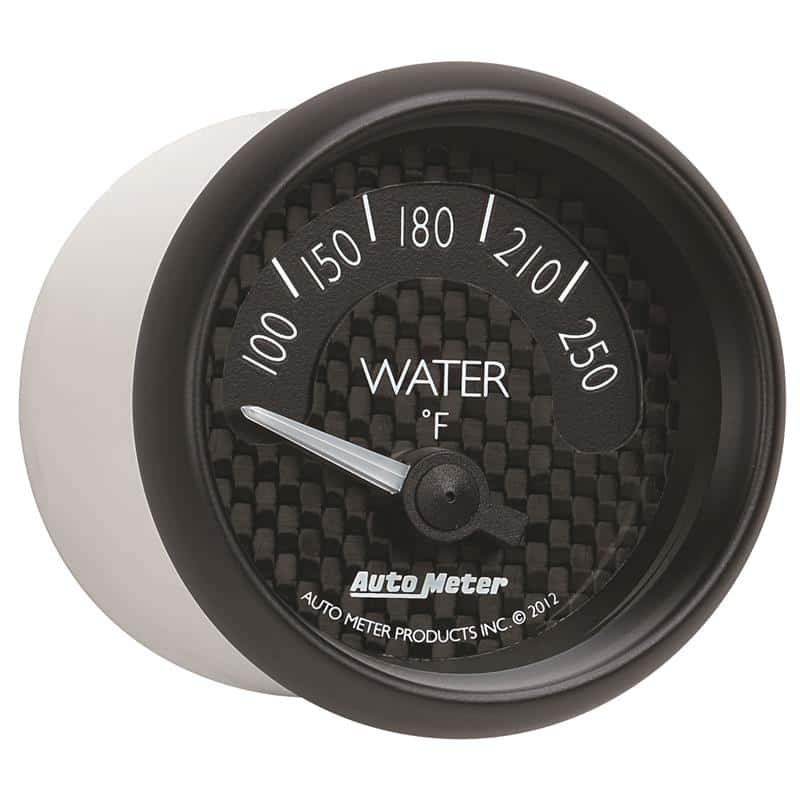 AutoMeter — Autometer GT Series 52mm Short Sweep Electronic 100-250 Deg F Water Temperature
2-1/16" WATER TEMP, - view 6