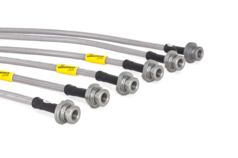 Goodridge — Goodridge 13-15 Nissan Sentra w/ Rear Disc Brakes SS Brake Line Kit
Brake Hose Kit - view 3