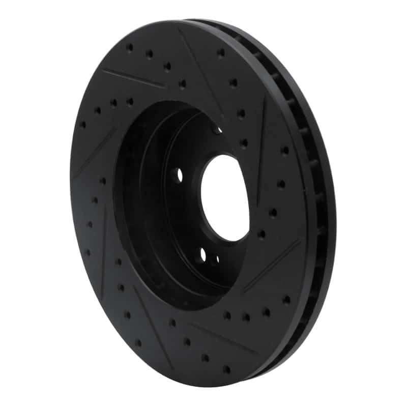 R1 Concepts — R1 89-96 Nissan 300ZX Front Left Drilled & Slotted Black Brake Rotor
R1 Brake Rotor Drill - view 4