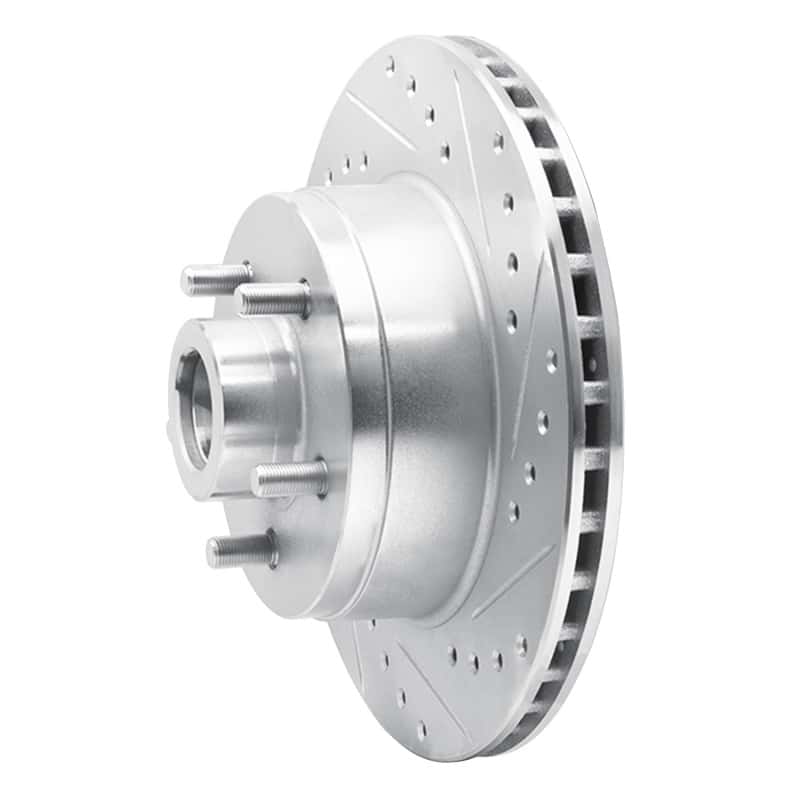 R1 Concepts — R1 1987-1990 Dodge Dakota RWD Front Right Drilled & Slotted Silver Brake Rotor
R1 Brake Rotor Drill - view 2
